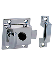 Latch with Sliding Lock Button